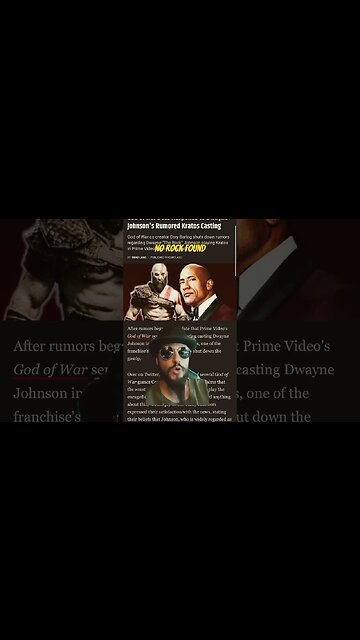 God Of War Creator Shuts DOWN Rumors About Dwayne The Rock Johnson Casting