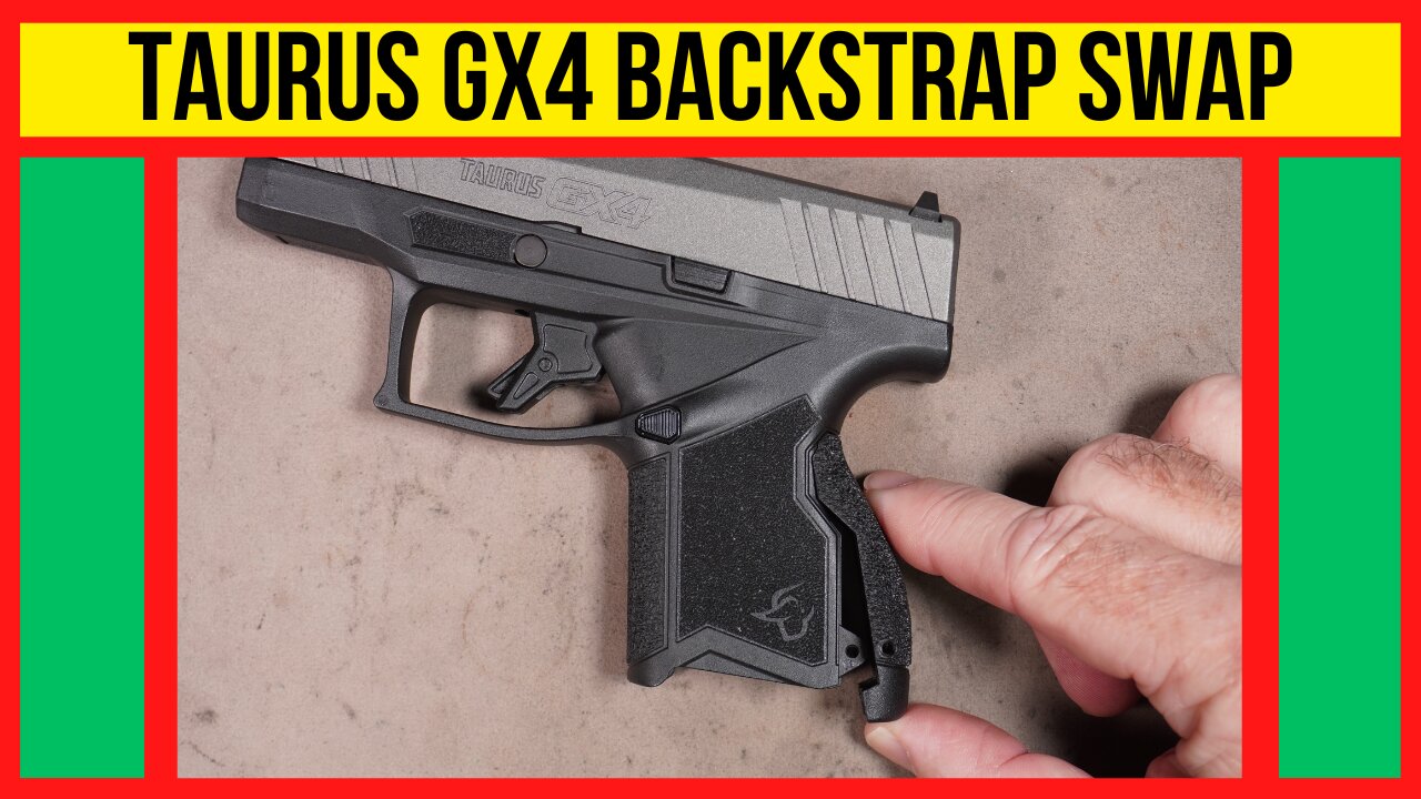 How to Swap a Taurus GX4 Backstrap. (Simple and Easy)