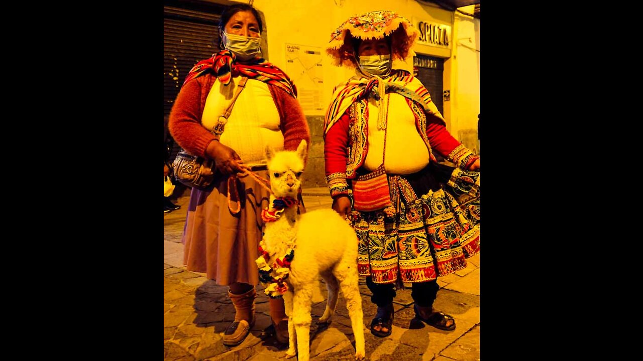 Inca Pan Flute and Drum Jam Downtown Cusco Peru