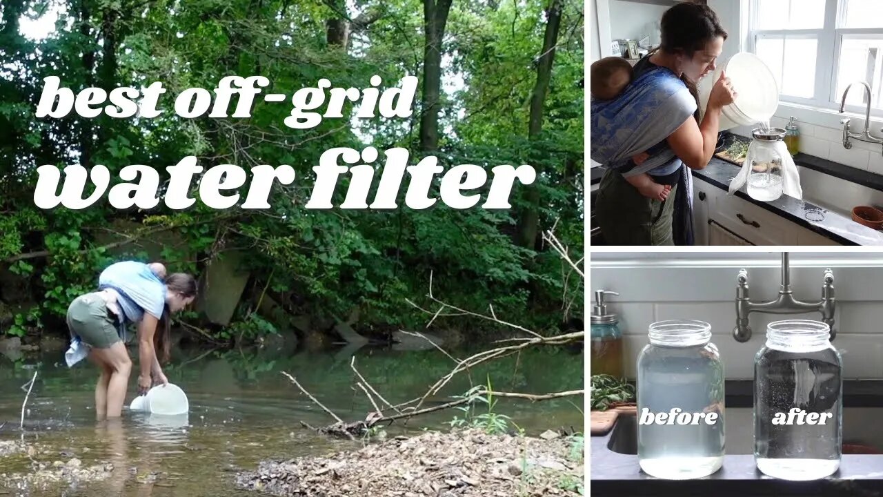 BEST OFF GRID WATER FILTER | CHEAPEST way to filter water | LARGE FAMILY water filter