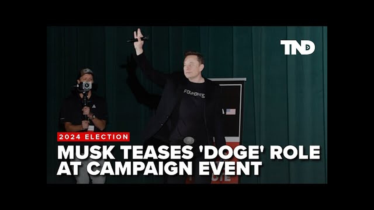 Elon Musk teases 'DOGE' role in Trump's cabinet while campaigning at Pennsylvania town hall