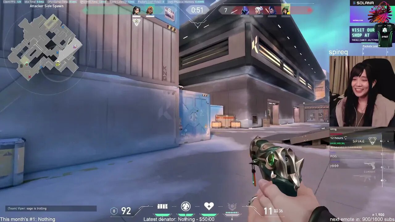 S1mple with the 100 gift subs