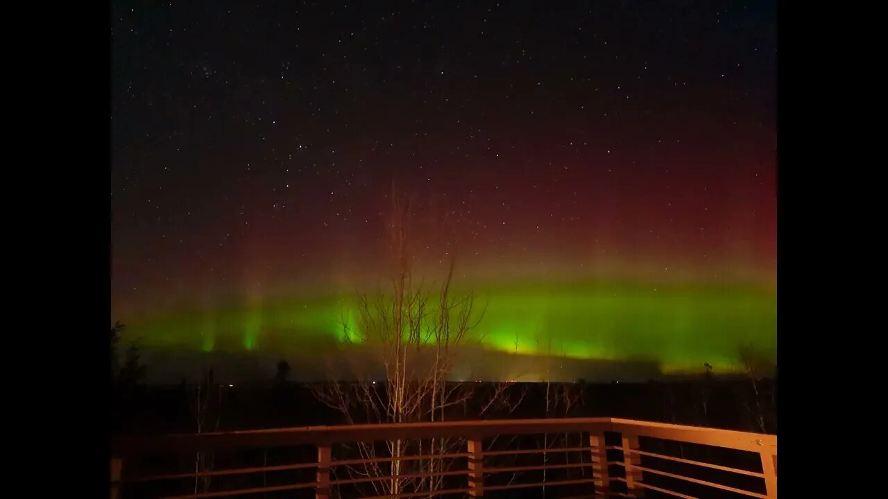 The Northern Lights over Lake Huron