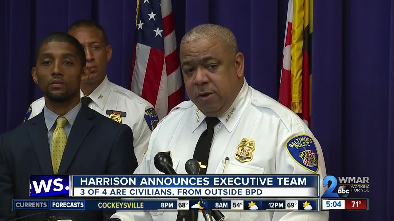 BPD Commissioner Harrison hires civilians, outside police department to fill out executive staff