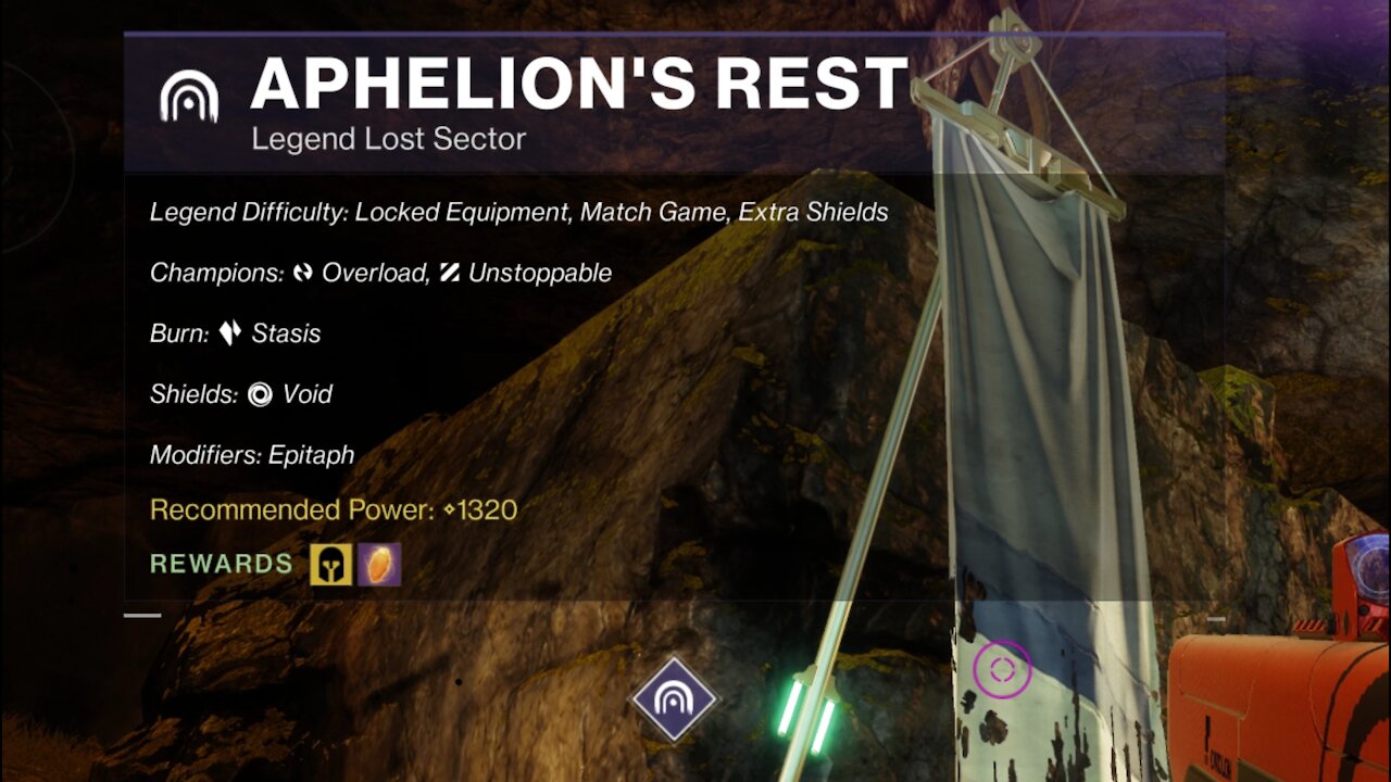 Destiny 2, Legend Lost Sector, Aphelion's Rest on the Dreaming City 9-17-21