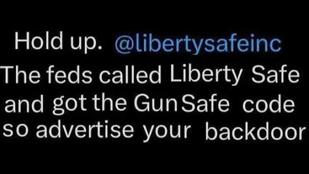 LIBERTY SAFE exceptional access Lost Combination Key Replacement service crypto escrow is OUR FAULT!