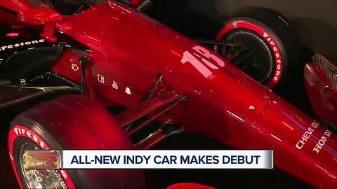 The new Indy car makes its debut at the North American International Auto Show