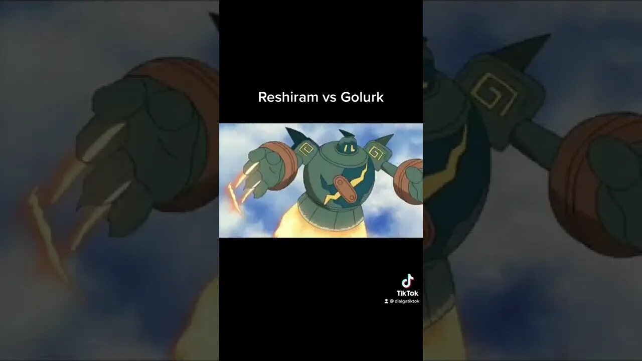 Reshiram vs Golurk #shorts #dialga