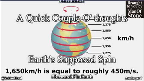 A Quick Couple O' thoughts - Earth's Supposed Spin
