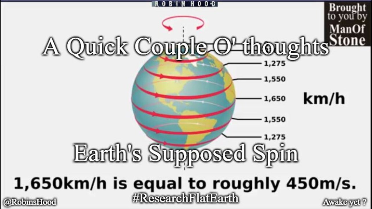 A Quick Couple O' thoughts - Earth's Supposed Spin
