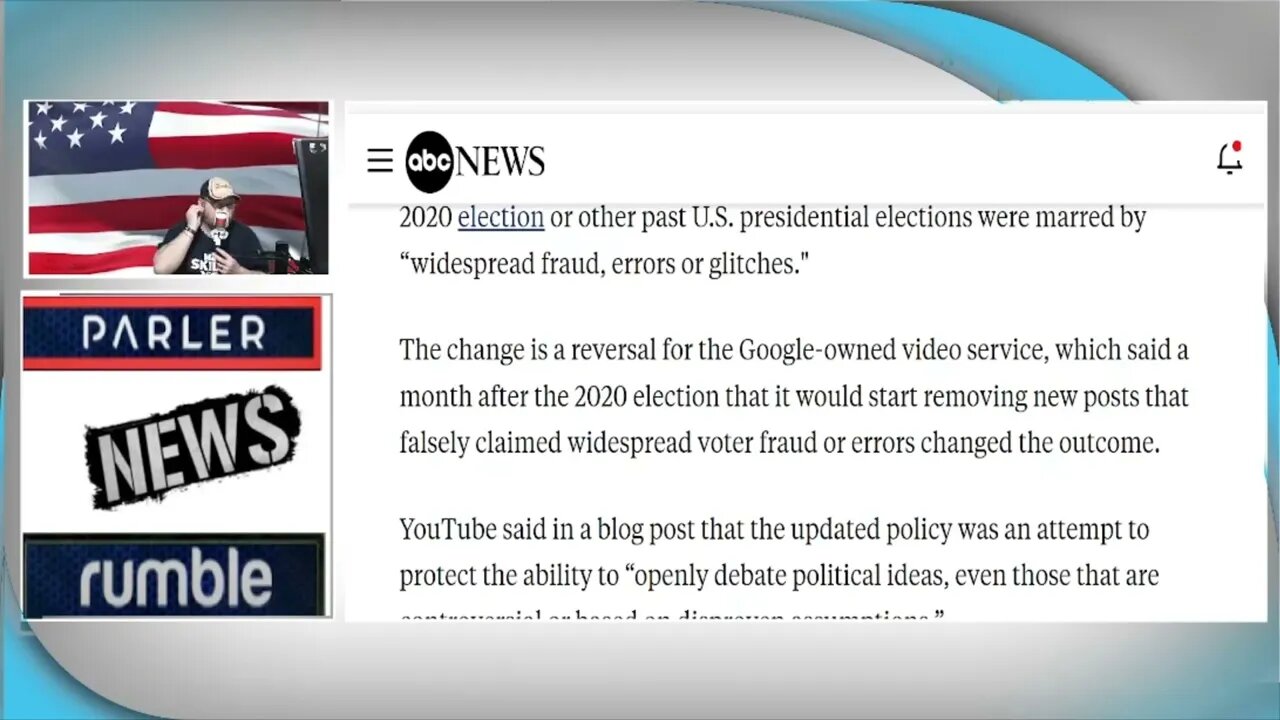 YouTube changing its policy on the 2020 Elections and years prior.