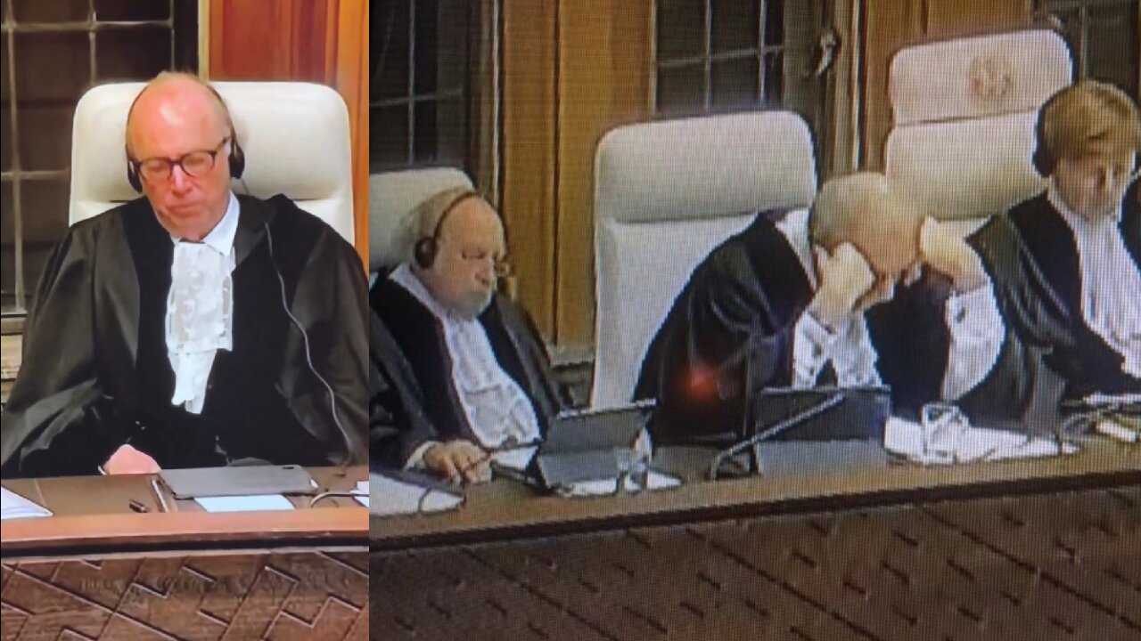 Judges Caught Sleeping during Israel's ICJ Hearing