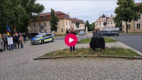 03.06.2024 Gedenkminute vor der Polizeidirektion in Königs-Wusterhausen - Brandenburg