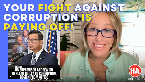 "YOUR FIGHT AGAINST CORRUPTION IS PAYING OFF!"