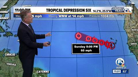 Tropical Depression Six forms