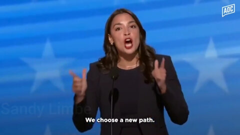 AOC Attack Trump And Endorses Kamala Harris | DNC 2024