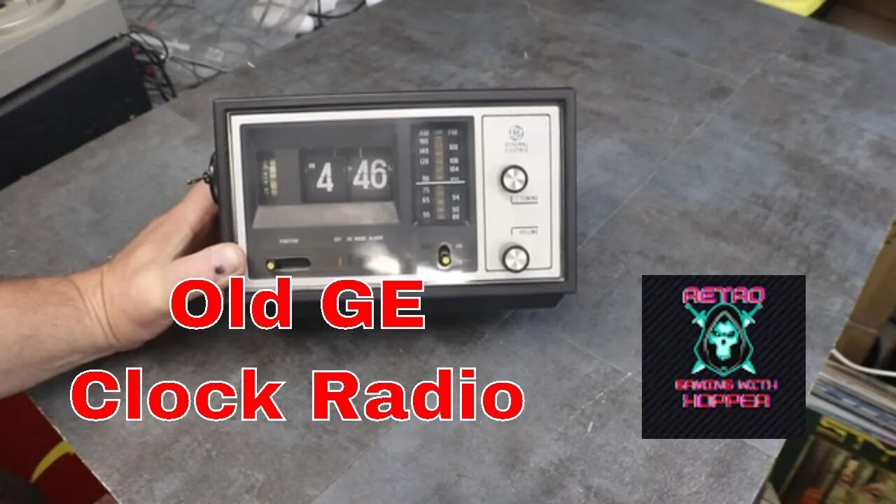 Old GE Clock Radio The Flip Type / Let's See If We Can Get Working