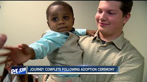 Two-year-old's adoption journey complete