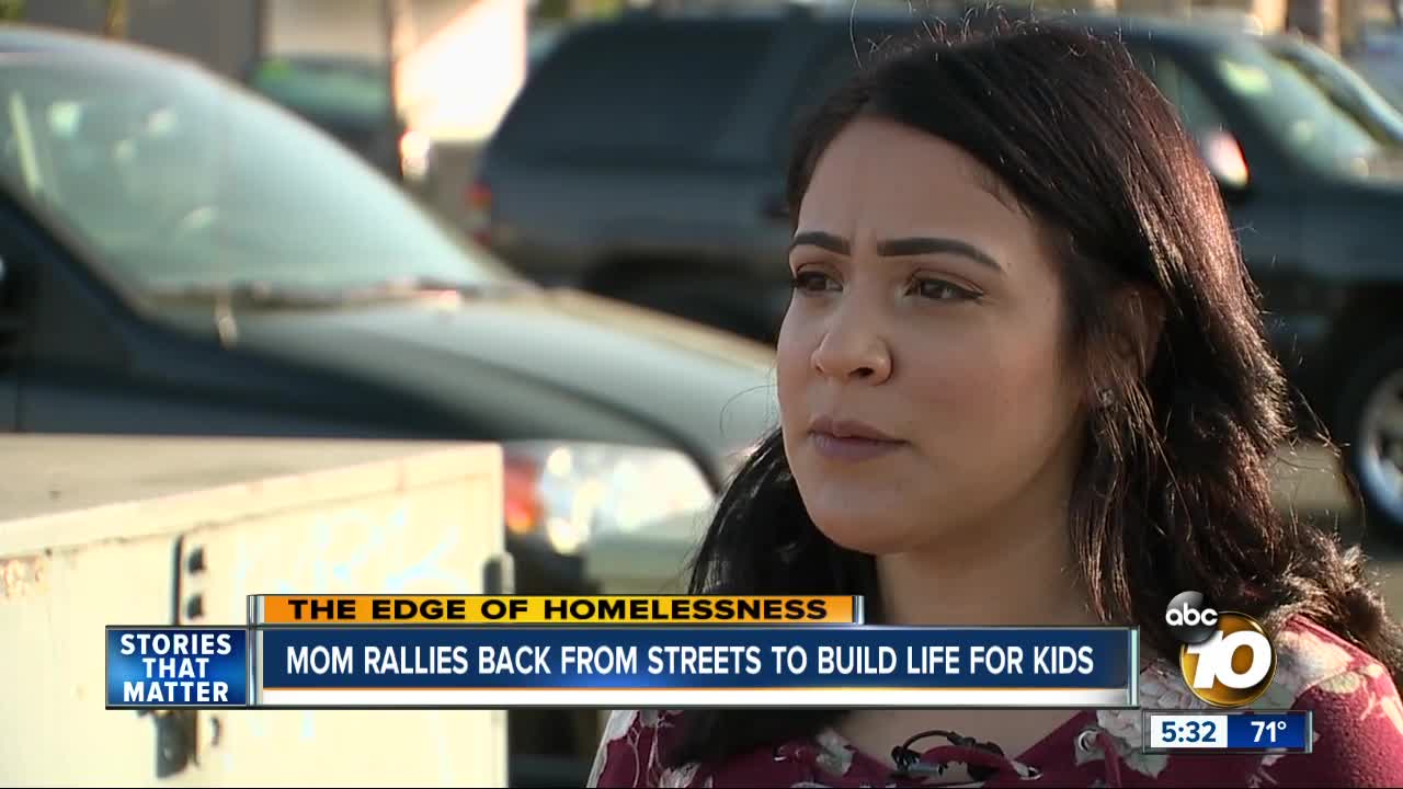Unemployed mom rallies back from the streets