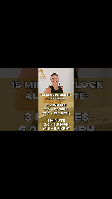 50 MIN INTERVAL Treadmill Run! #shorts