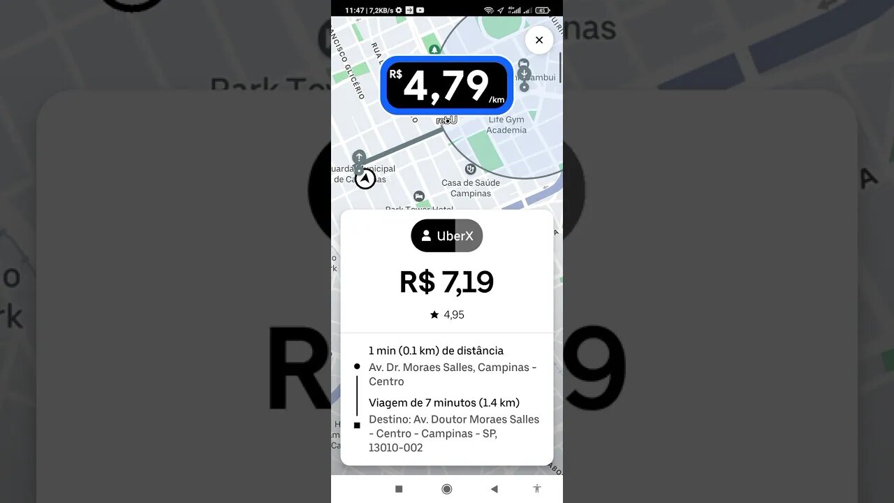 CORRIDA MÍNIMA DE R$10