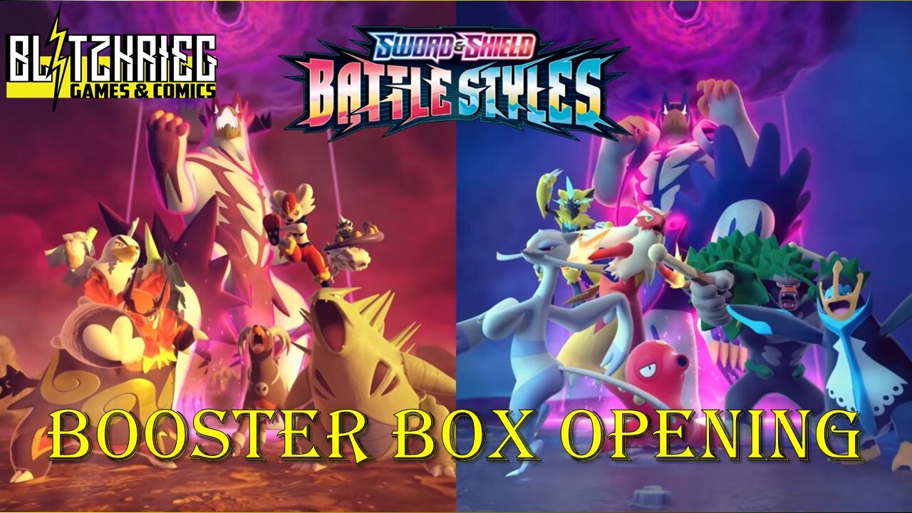 Pokemon Sword & Shield Battle Styles Booster Box Opening by Barbara