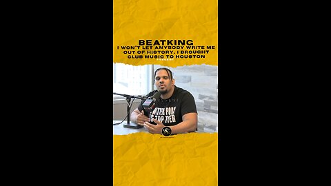 @clubgodzilla I won’t let anybody write me out of history. I brought club music to Houston