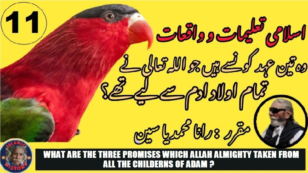 What are the three promises which Allah almighty taken from all the childrens of Adam?