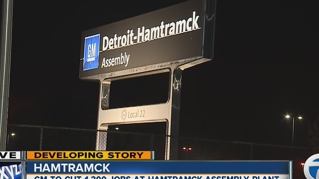 General Motors to eliminate second shift at Detroit Hamtramck Assembly Plant, eliminate 1,300 jobs