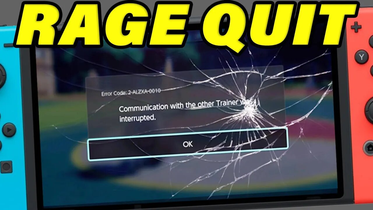 NINTENDO SWITCH BROKEN FROM THIS POKEMON RAGE QUIT