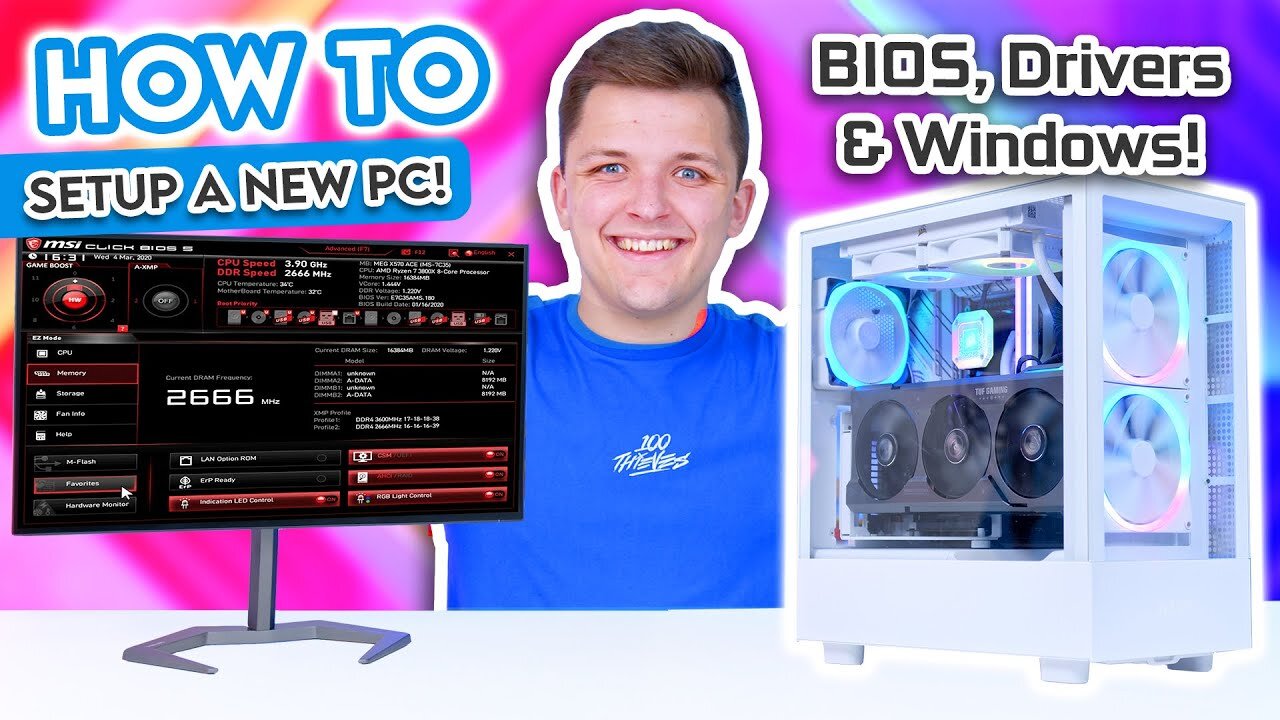 What To Do AFTER Building a Gaming PC! 😄 [BIOS, Drivers & Windows 11 Install!]