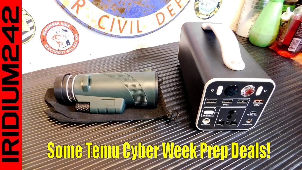 Temu Prepper Gear Haul Great Deals During Cyber Week!