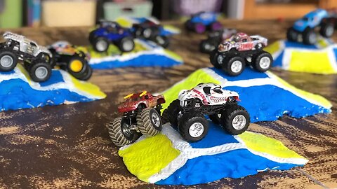 DIY Monster Jam Toy Track & Jumps For Hot Wheels Trucks