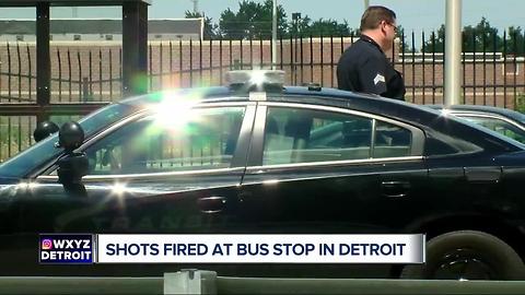 Shots fired at Detroit bus stop