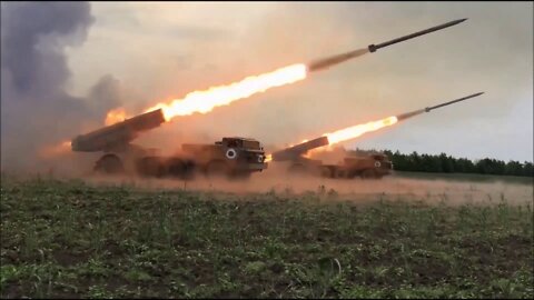 ★★★ Russian MLRS in Action