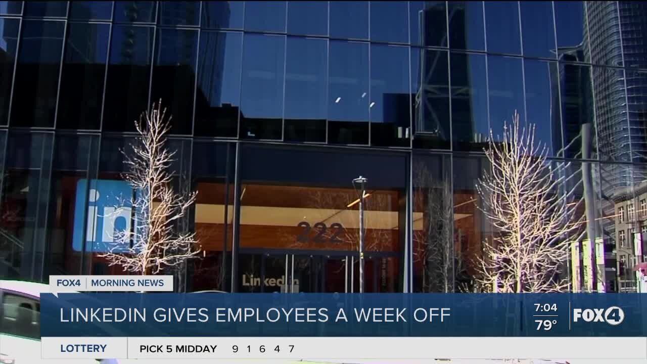 LinkedIn gives employees a week off