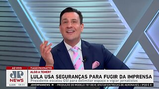 Lula usa seguranças para fugir da imprensa