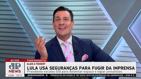 Lula usa seguranças para fugir da imprensa