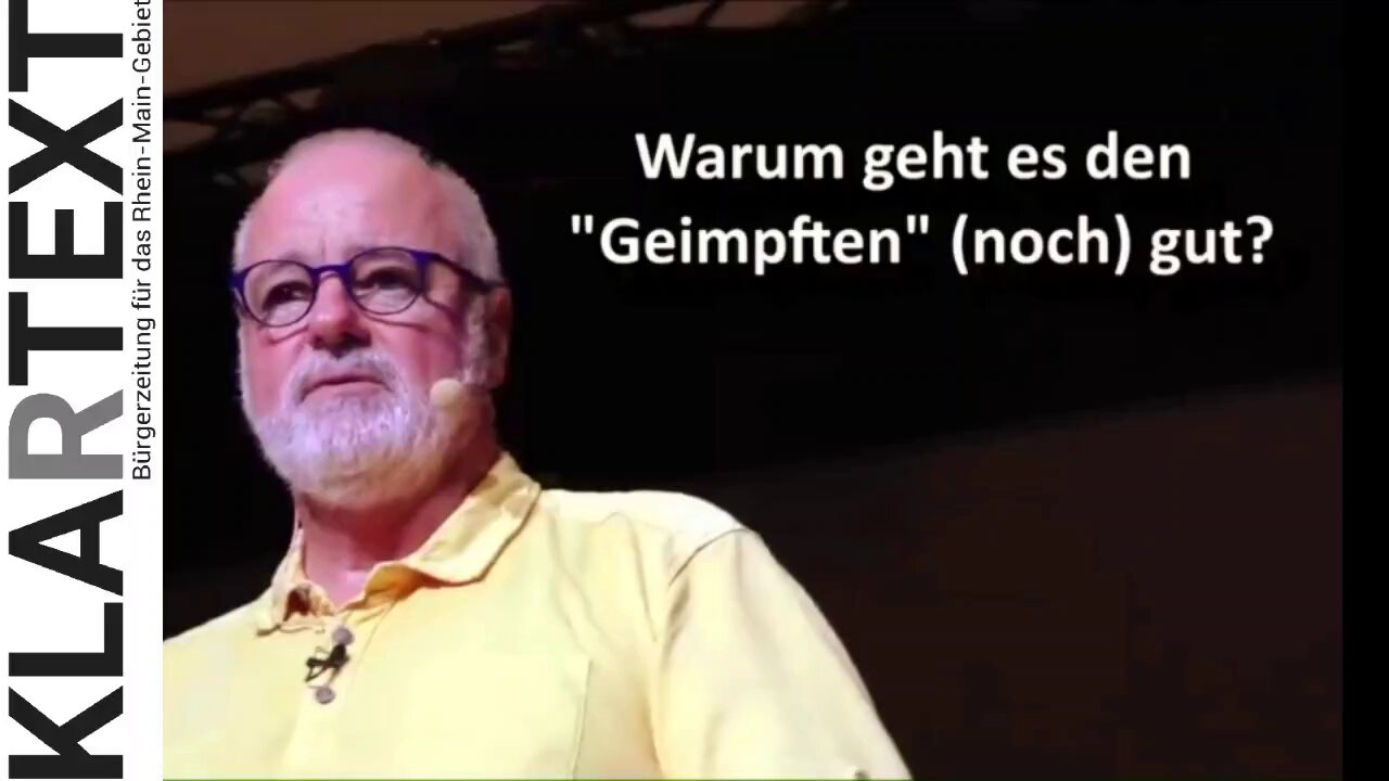 Auftritt von Prof. Dr. Hockertz in der Schweiz: "Warum geht es vielen Geimpften (noch) gut?"