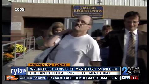 Baltimore could pay $9M to man wrongfully convicted of murder