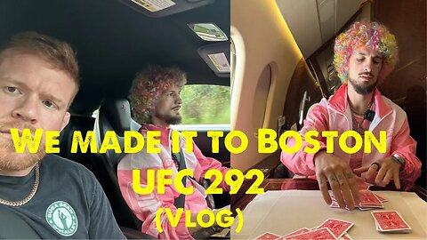 We made it to Boston UFC w Sean Omalley before he KOs Aljo. Patreon content.