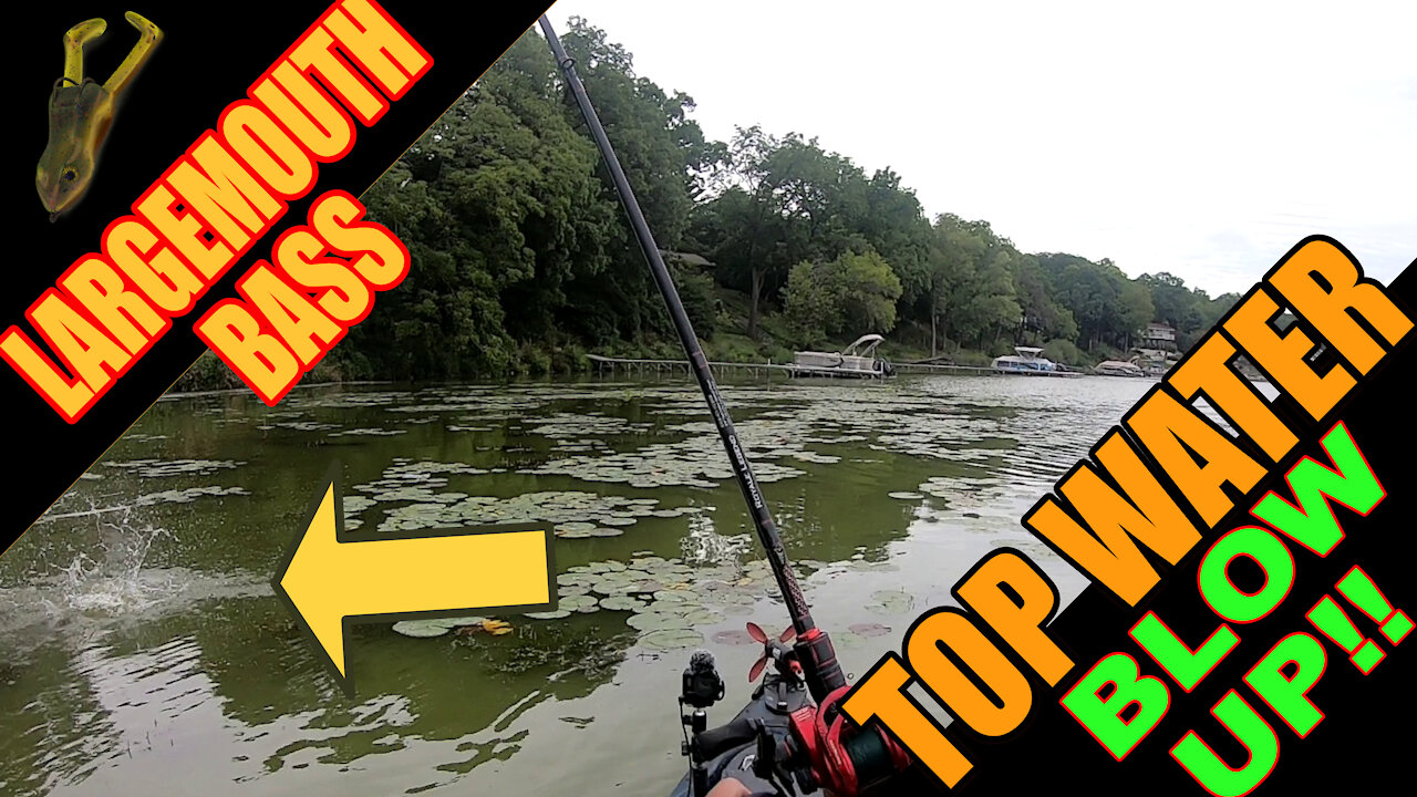 Topwater Bass Fishing Blowup Kayak Fishing on the Vibe Seaghost 130!!!