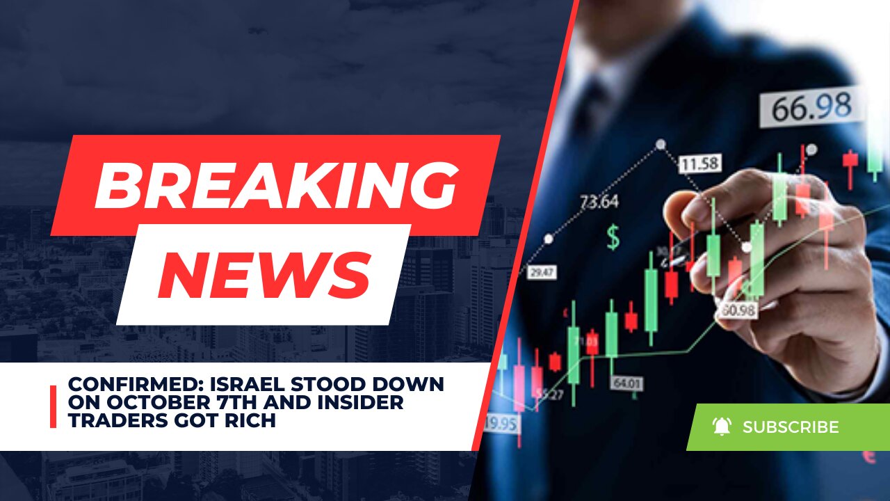 CONFIRMED: Israel Stood Down on October 7th and Insider Traders Got Rich