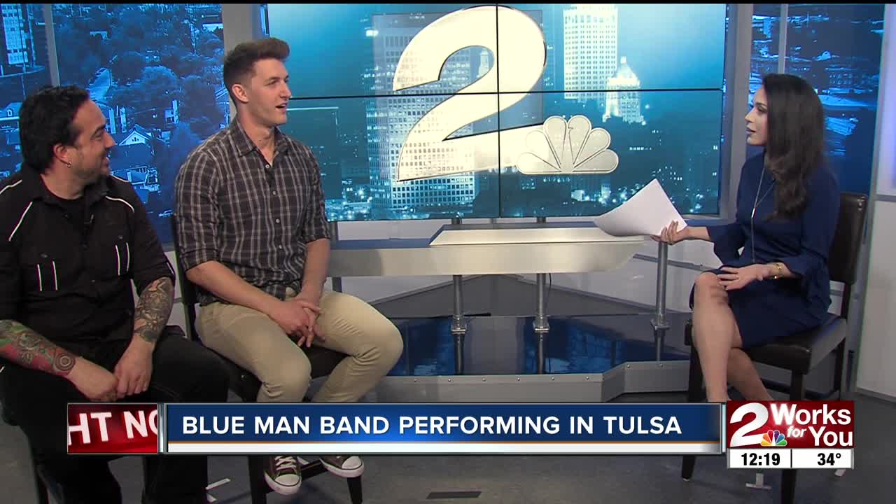 Blue Man Band Performing in Tulsa