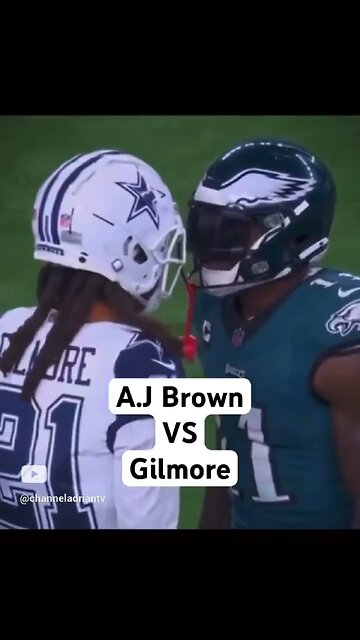 A.J Brown VS Gilmore #shorts #footballshorts #nfl #football #dallascowboys #philadelphiaeagles