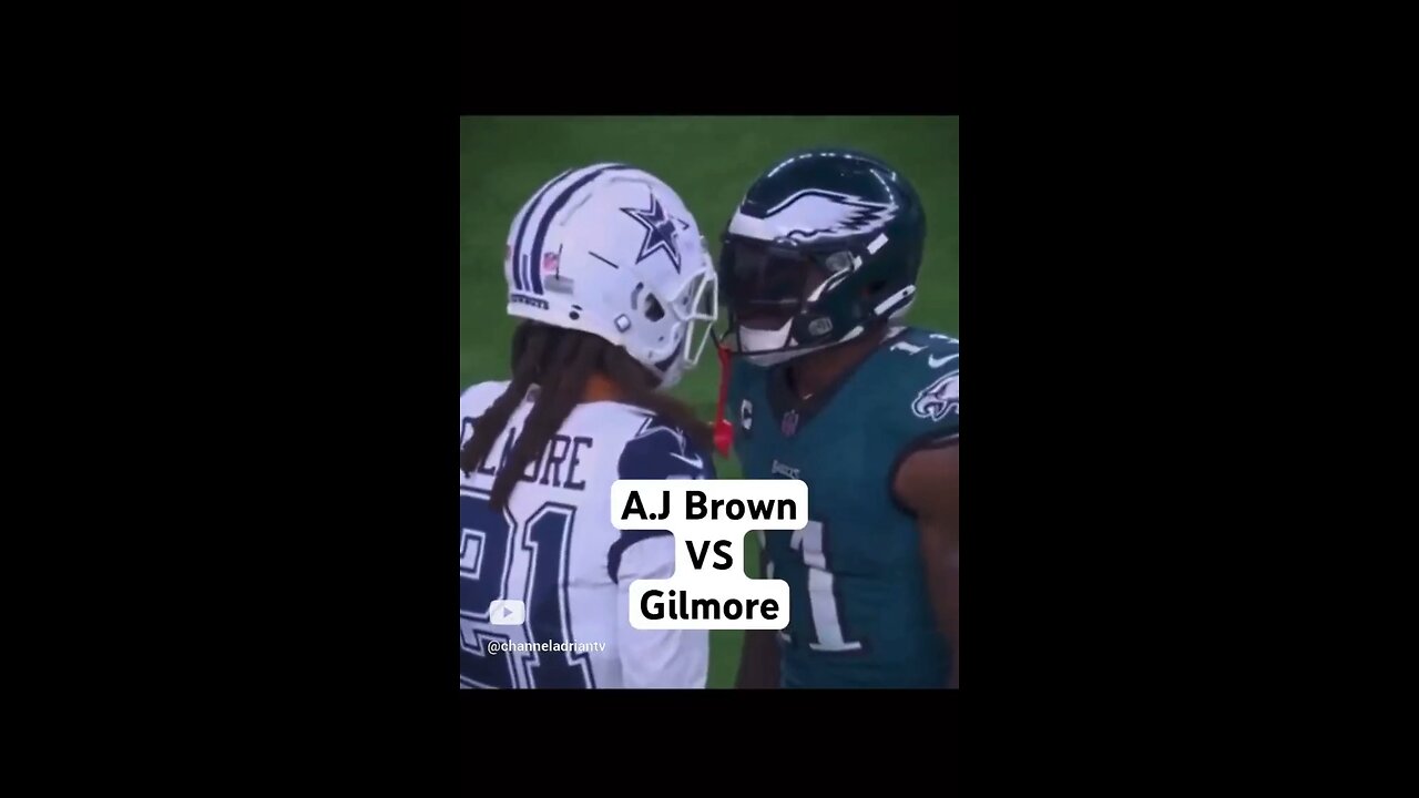 A.J Brown VS Gilmore #shorts #footballshorts #nfl #football #dallascowboys #philadelphiaeagles