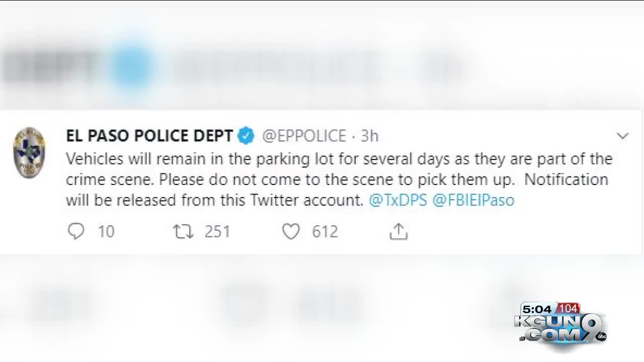 El Paso tweeting updates about the shooting