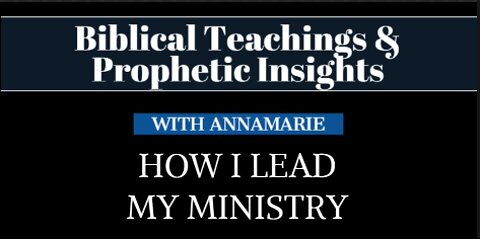Ministry Insight: Being A Good Leader - With Annamarie Strawhand
