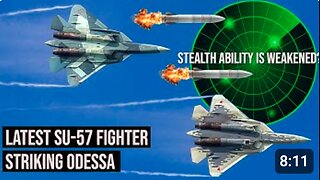 Latest Su-57 Fighter Striking Odessa had Compromised Stealth