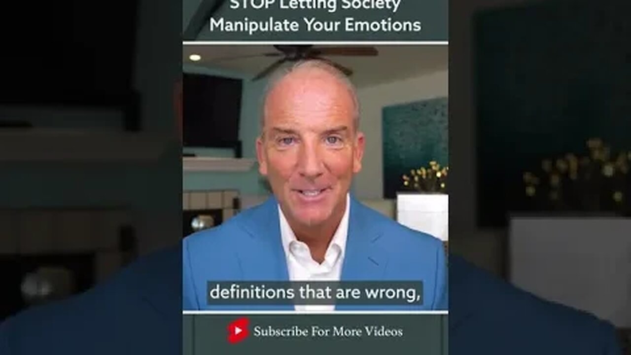 STOP Letting Society Manipulate Your Emotions #shorts